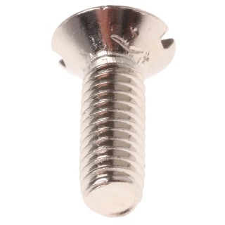 RS PRO Slot Countersunk Brass Machine Screw Nickel Plated 12 mm M4 482-9287