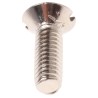 RS PRO Slot Countersunk Brass Machine Screw Nickel Plated 12 mm M4 482-9287