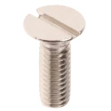 RS PRO Slot Countersunk Brass Machine Screw Nickel Plated 12 mm M4 482-9287