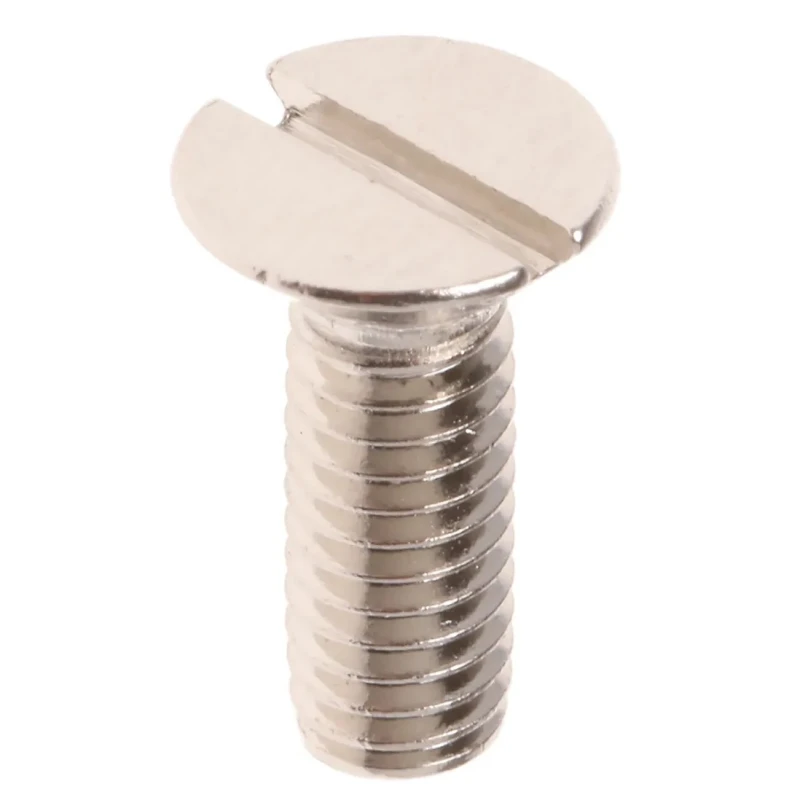 RS PRO Slot Countersunk Brass Machine Screw Nickel Plated 12 mm M4 482-9287
