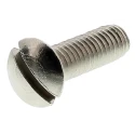 RS PRO Slot Raised Countersunk Brass Machine Screw Nickel Finish M3.5 Thread 12mm Length 482-9530