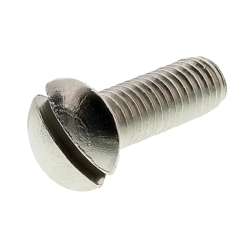 RS PRO Slot Raised Countersunk Brass Machine Screw Nickel Finish M3.5 Thread 12mm Length 482-9530