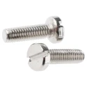 RS PRO Slot Cheese Brass Machine Screw Nickel Plated 10 mm M3 482-9760