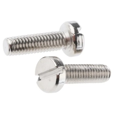 RS PRO Slot Cheese Brass Machine Screw Nickel Plated 10 mm M3 482-9760