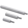 Wurth Elektronik M3 Brass Hex Standoff, 20 mm Body Length, 8 mm Stud Length, Nickel Finish 971200324