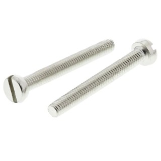RS PRO Slot Cheese Brass Machine Screw Nickel Plated 25 mm M3 482-9811