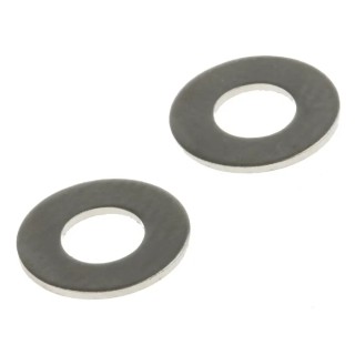 RS PRO Brass Nickel Plated Plain Washers M3.5 DIN 125A 0.50mm Thickness 483-0647