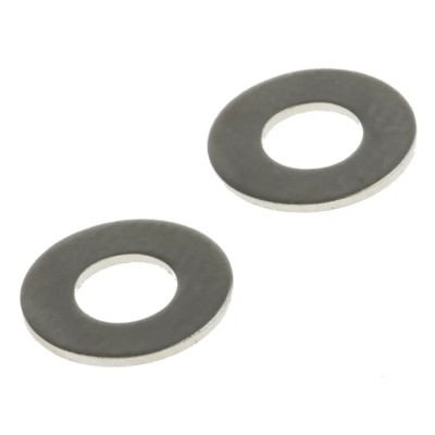 RS PRO Brass Nickel Plated Plain Washers M3.5 DIN 125A 0.50mm Thickness 483-0647