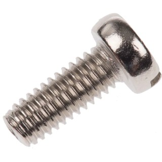 RS PRO Slot Cheese Brass Machine Screw, Nickel Plated, 10 mm Length, M4 Thread, DIN 84 Standard 482-9833