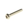 RS PRO Pozidriv Pan Brass Machine Screw 12 mm M2 483-0035
