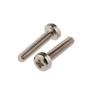 RS PRO Pozidriv Pan Brass Machine Screw 12 mm M2.5 483-0057