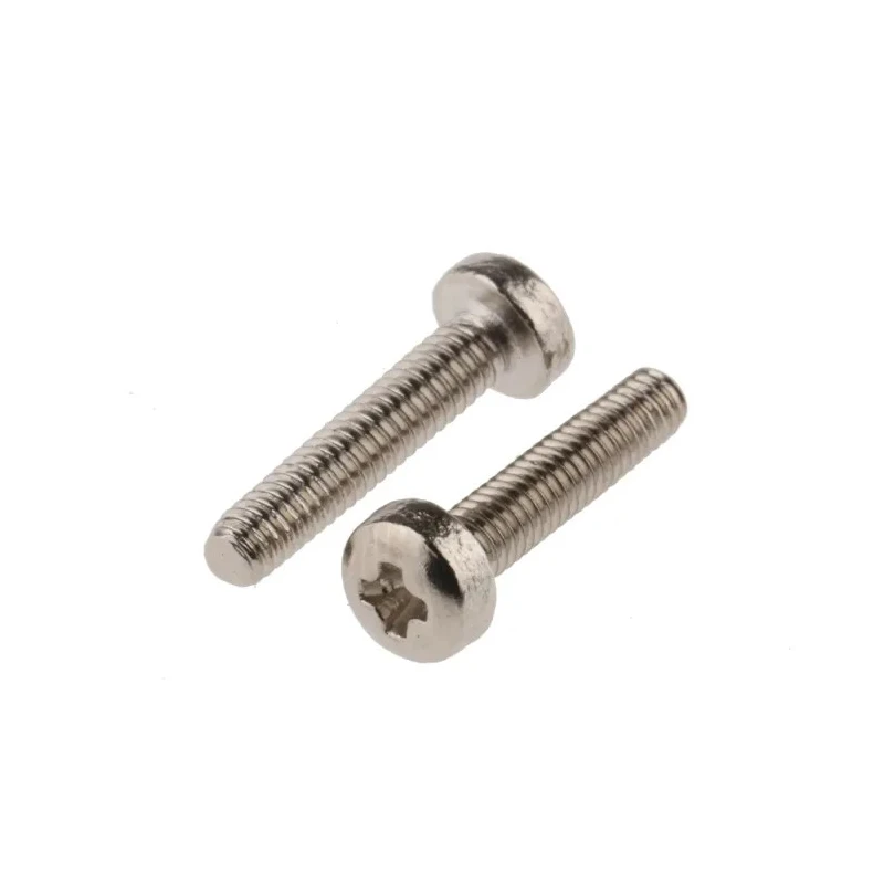 RS PRO Pozidriv Pan Brass Machine Screw 12 mm M2.5 483-0057