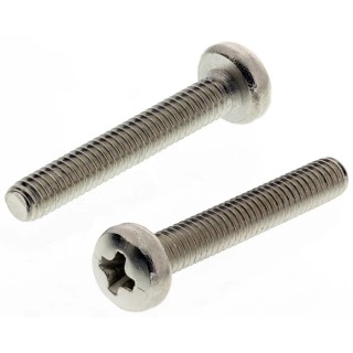 RS PRO Pozidriv Pan Brass Machine Screw 16 mm M2.5 483-0063