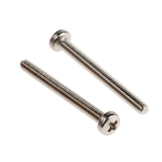 RS PRO Pozidriv Pan Brass Machine Screw 25 mm M2.5 483-0085