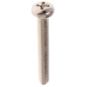 RS PRO Pozidriv Pan Brass Machine Screw 30 mm M4 483-0215