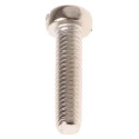 RS PRO Slotted Cheese Head Brass Machine Screw Nickel Plated 16 mm M4 482-9861