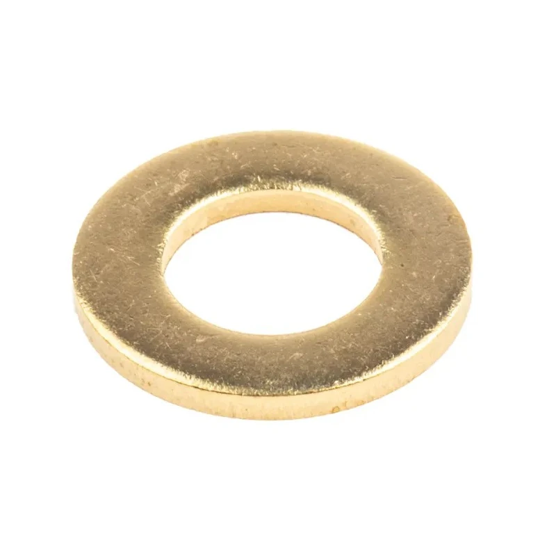 RS PRO Brass Plain Washers, M10, DIN 125A, 24mm Outer Diameter, 10.5mm Inner Diameter, 2mm Thickness 483-2643