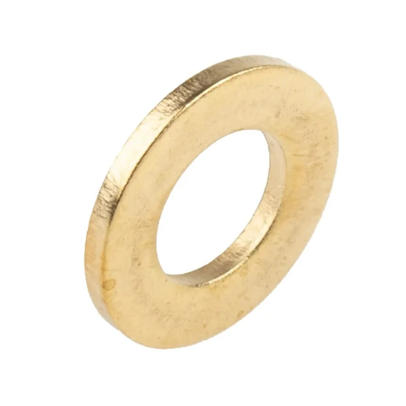 RS PRO Brass Plain Washers, M10, DIN 125A, 24mm Outer Diameter, 10.5mm Inner Diameter, 2mm Thickness 483-2643