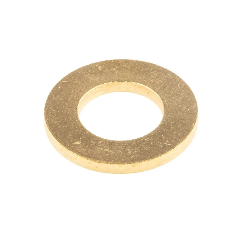 RS PRO Brass Plain Washers, M10, DIN 125A, 24mm Outer Diameter, 10.5mm Inner Diameter, 2mm Thickness 483-2643