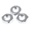 RS PRO Nickel Brass Half Hex Nut M2, Nickel Plated, DIN 439 B Standard 483-0316