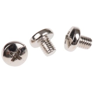 RS PRO Pozidriv Pan Brass Machine Screw 6 mm M5 483-0243