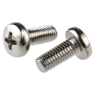 RS PRO Pozidriv Pan Brass Machine Screw 12 mm M5 483-0259
