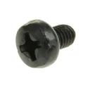 RS PRO Pozidriv Pan Steel Machine Screw M4 Thread 6 mm Length Black Passivated Finish 483-0978