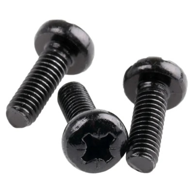 RS PRO Pan Head Steel Pozidriv Machine Screw Plain Finish 12 mm M4 483-0990
