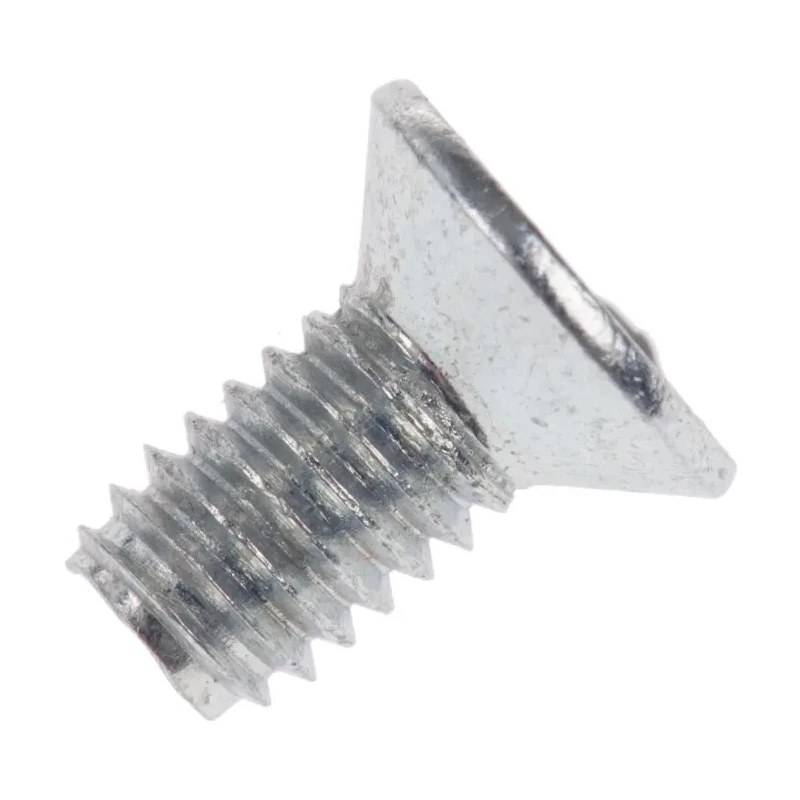 RS PRO Bright Zinc Steel Countersunk Head Self-Tapping Screw 8 mm Length M4 483-1274