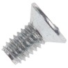 RS PRO Bright Zinc Steel Countersunk Head Self-Tapping Screw 8 mm Length M4 483-1274