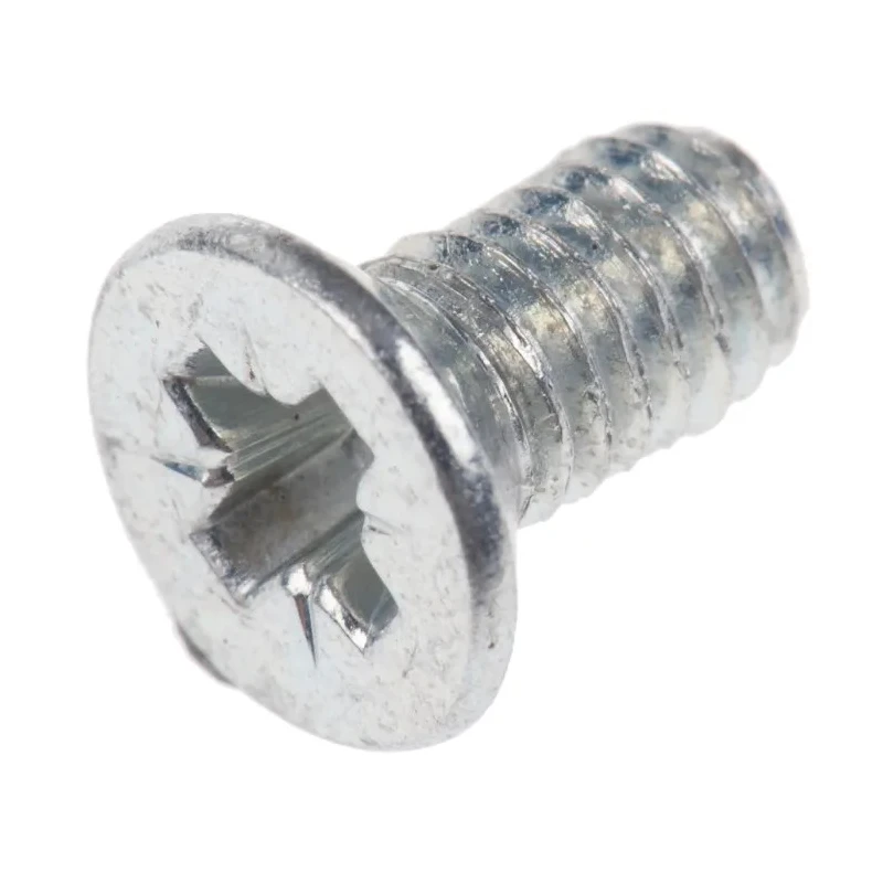 RS PRO Bright Zinc Steel Countersunk Head Self-Tapping Screw 8 mm Length M4 483-1274