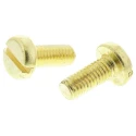 RS PRO Slot Pan Brass Machine Screw 12 mm M5 483-1599