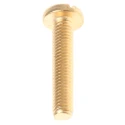 RS PRO Slot Pan Brass Machine Screw 25 mm M5 483-1628