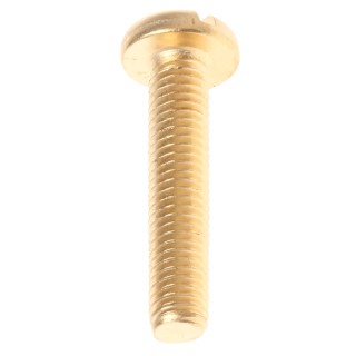 RS PRO Slot Pan Brass Machine Screw 25 mm M5 483-1628