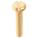 RS PRO Slot Pan Brass Machine Screw 25 mm M5 483-1628