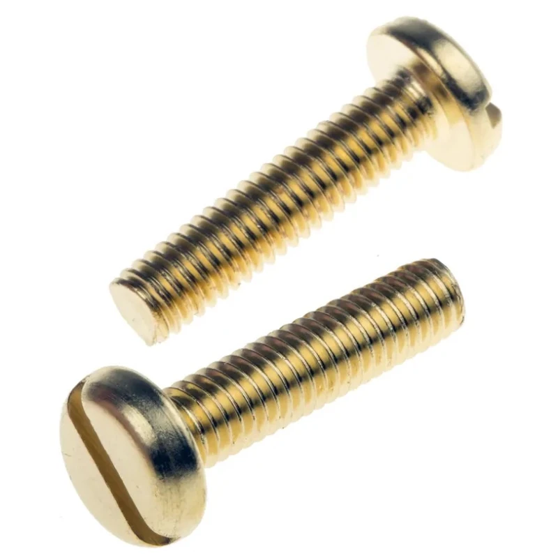 RS PRO Slot Pan Brass Machine Screw 25 mm M6 483-1690