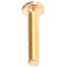 RS PRO Slot Pan Brass Machine Screw 30 mm M6 483-1707