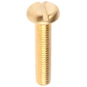 RS PRO Slot Pan Brass Machine Screw 30 mm M6 483-1707