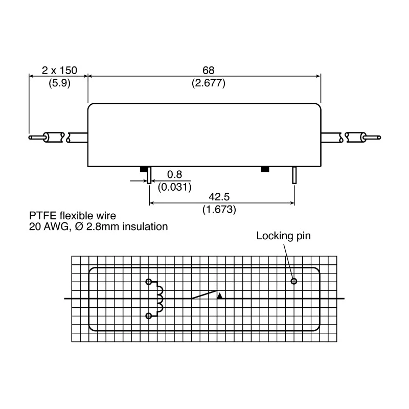 Meder SPNO Reed Relay HM24 Series PCB Mounting with External Contact Blades HM24-1A69-150-UL