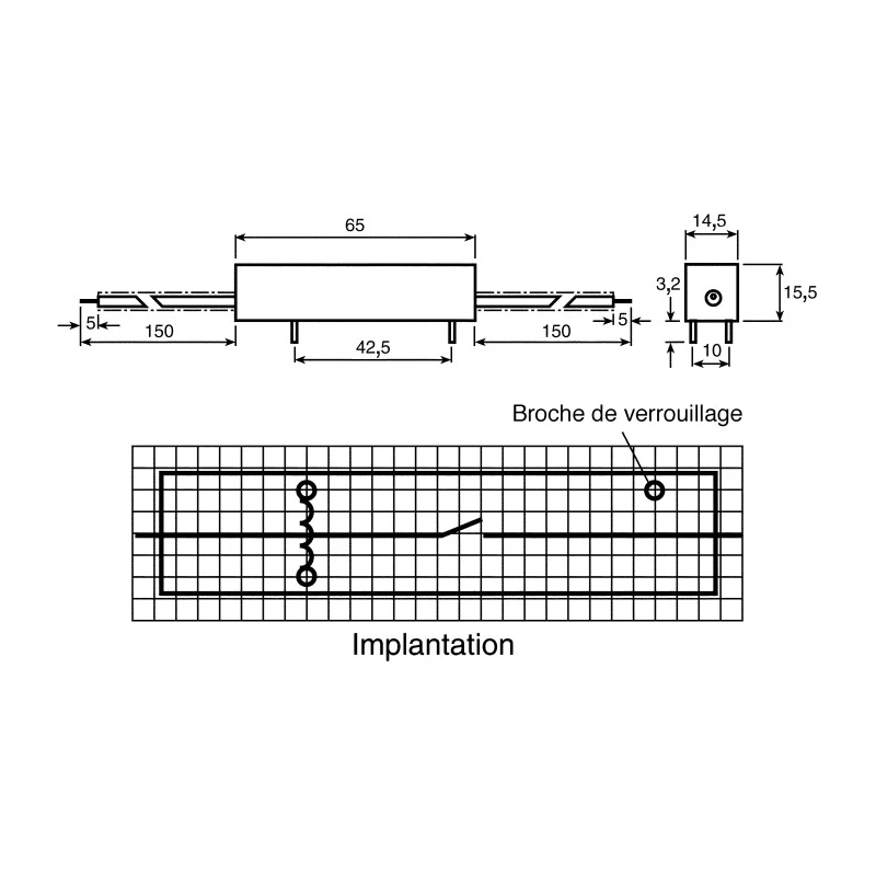 Meder SPNO Reed Relay HM24 Series PCB Mounting with External Contact Blades HM24-1A69-150-UL