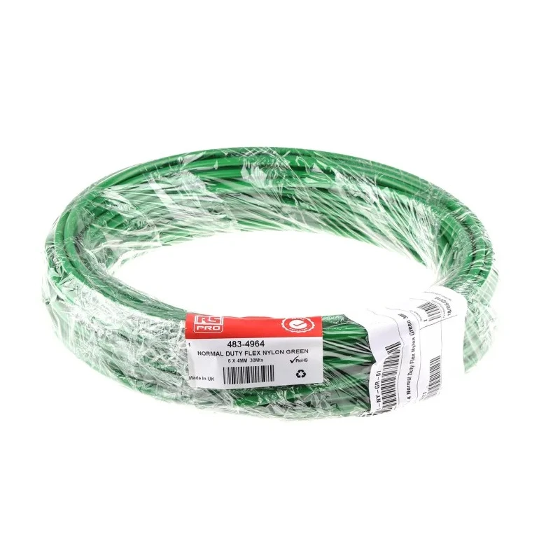 RS PRO Compressed Air Pipe Green Nylon 6 mm 30 m NMF Series 483-4964