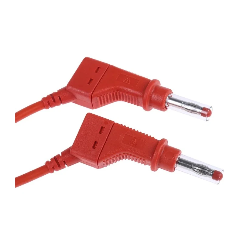 Staubli Connector Test Lead 32A, 600V, Red, 1 m Lead Length 66.9407-100-22