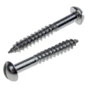 RS PRO Stainless Steel Slot Round Head Wood Screw, Metric Thread, Plain Finish, 20 mm Length 483-3056