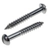 RS PRO Stainless Steel Slot Round Head Wood Screw, Metric Thread, Plain Finish, 20 mm Length 483-3056