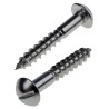 RS PRO Slot Round Stainless Steel Wood Screw Plain Metric Thread 25 mm Length 483-3062