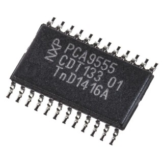 NXP 16-Channel I/O Expander TSSOP 24, 400kHz Clock Frequency, 2.3V-5.5V Supply, Surface Mount PCA9555PW,112