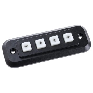 Storm IP65 4 Key Polymer Keypad with Matrix Output, Polymer Housing, IP65, 42.5x118.5mm Cutout, 180g Operating Force IP65