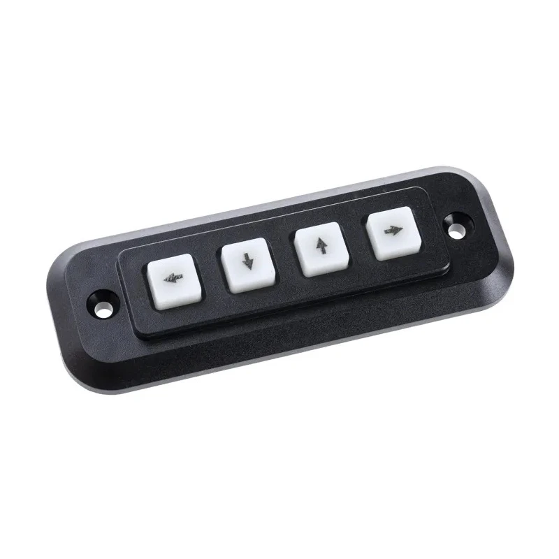 Storm IP65 4 Key Polymer Keypad with Matrix Output, Polymer Housing, IP65, 42.5x118.5mm Cutout, 180g Operating Force IP65