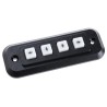 Storm IP65 4 Key Polymer Keypad with Matrix Output, Polymer Housing, IP65, 42.5x118.5mm Cutout, 180g Operating Force IP65