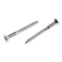RS PRO Pozidriv Countersunk Stainless Steel Wood Screw, Plain Finish, Metric Thread, 30 mm Length 483-3129